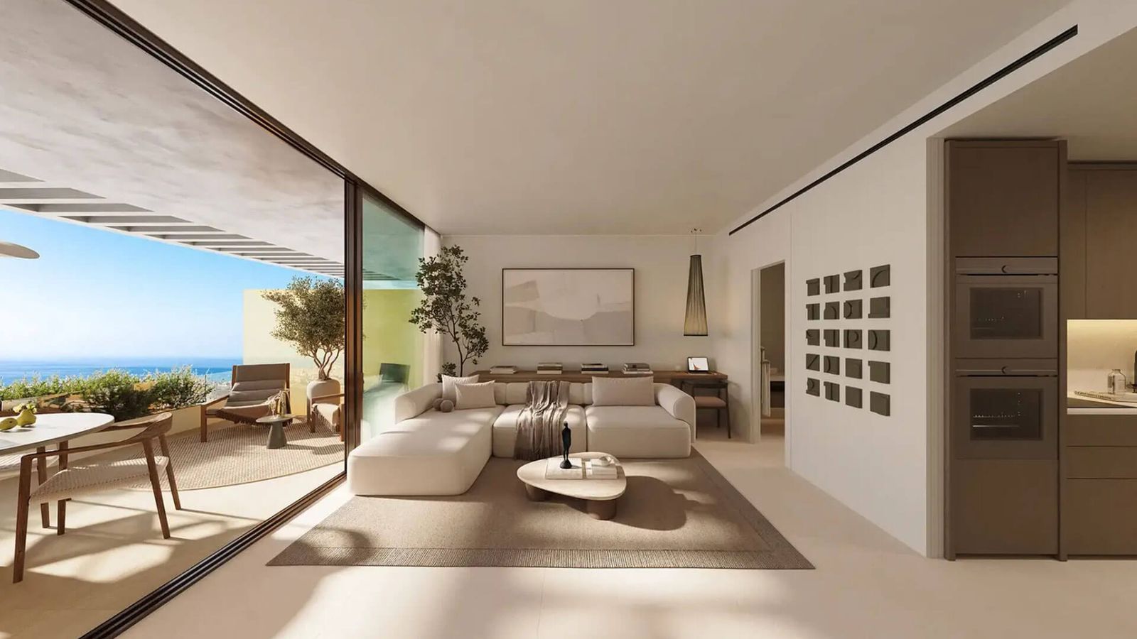 05 modern living room ocean view